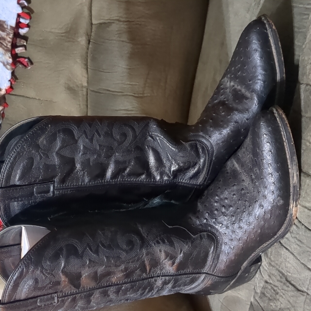 Laredo Ostrich Print Boots 13ew